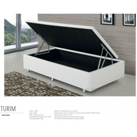 Cama Box c/ Baú Turim Solteiro 88x188x44 - Damasu