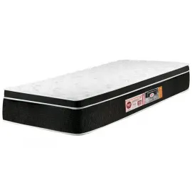 Colchão Espuma D33 Black White Solteiro 88x188x27 - Castor 