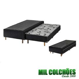 Cama Box c/ Auxiliar Bibox Solteirão 98X198 - Sonolider